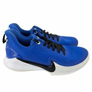 Nike Kids Athletic Shoes Size 5 Royal Blue Black Sneakers Lightweight